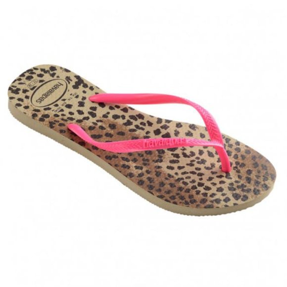🍂SPECIAL SALES🍂 🌻HAVAIANAS | Slim Animal Print Pink FF - Picture 3 of 6